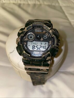 G shock Casio Digital Sports Watch - Tan & Black